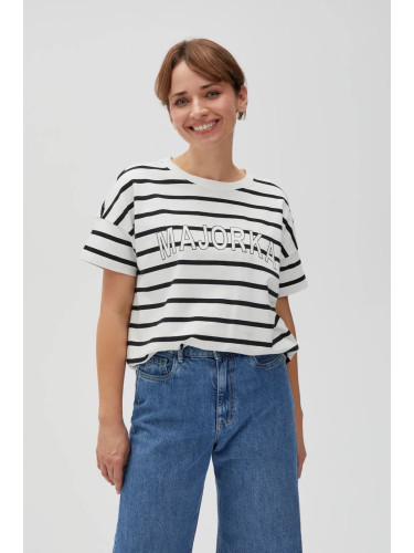Marisse Women's Sweatshirt L-Bl-4601 Off White