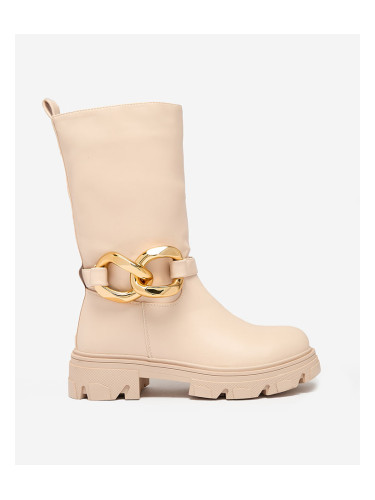 Resti Women's slip-on ankle boots with camel Mekira insulation - Footwear