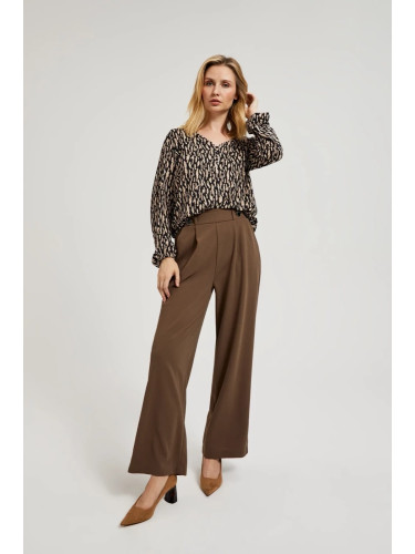 Marisse Women's Trousers Z-Sp-4510 Coffee