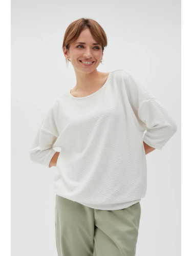 Marisse Women's Sweatshirt L-Bl-4617 Off White