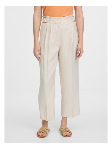 Orsay Beige Women's Wide Leg Trousers - Women's