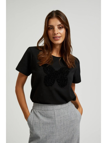 Marisse Women's T-Shirt Z-Ts-4533 Black