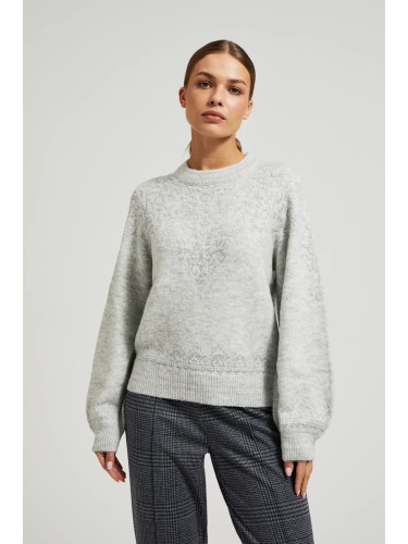 Marisse Women's Sweater Z-Sw-4551 Grey Mel