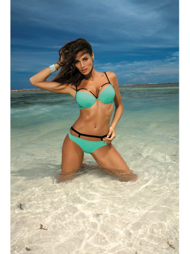 Бански костюм от две части в цвят мента Nathalie M-391-1