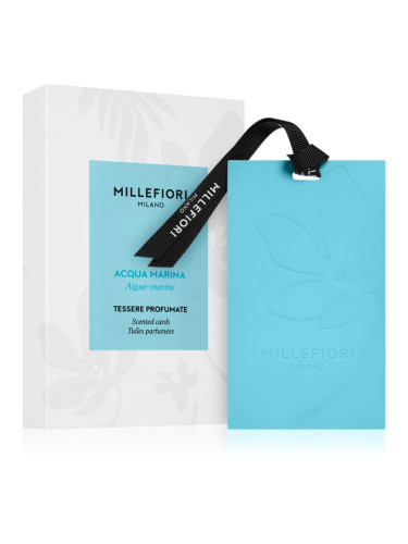 Millefiori Acqua Marina Laundry ароматизирана карта 3 бр.