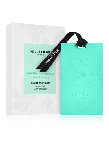 Millefiori Milano Laundry Patchouli Smeraldo ароматизирана карта 3 бр.