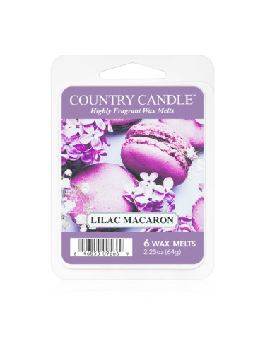 Country Candle Lilac Macaron восък за арома-лампа 64 гр.