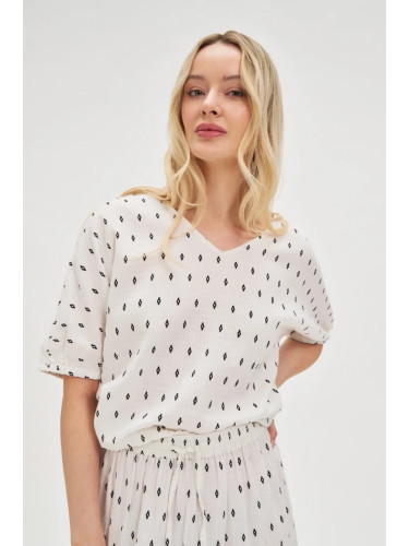 Marisse White Cotton Shirt