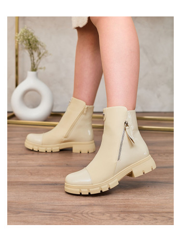 Resti Beige matte Hedaheh women's boots