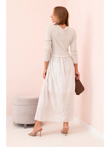 Kesi Włoski Long strap dress plum