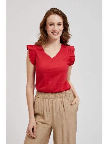 Marisse Women's Blouse L-Ts-4406 Red