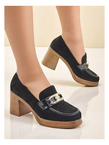 Resti Women's moccasins on a block heel Qeroy