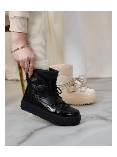 Resti Women's slip-on boots a'la snow boots in black Nevsone