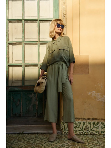 Marisse Women's Trousers L-Sp-4624 Olive