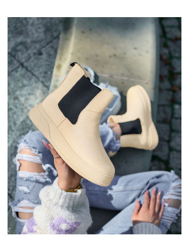 Resti Beige women's boots a'la snow boots Uteris