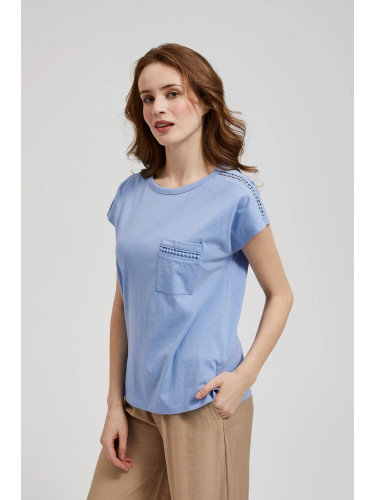 Marisse Women's Blouse L-Ts-4352 L.Blue