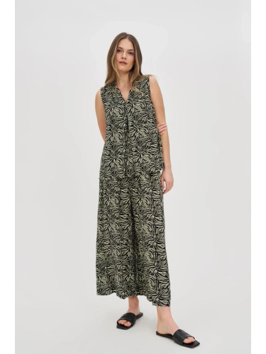 Marisse Black Viscose Culottes