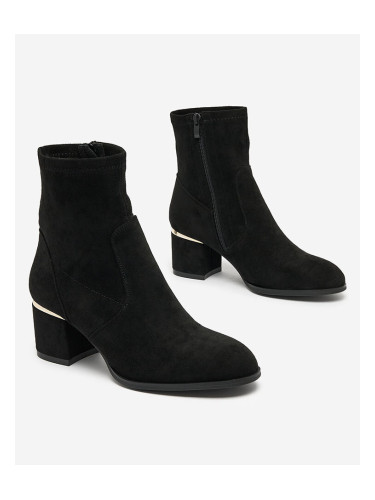 Resti Black women's low stiletto boots Rejerra