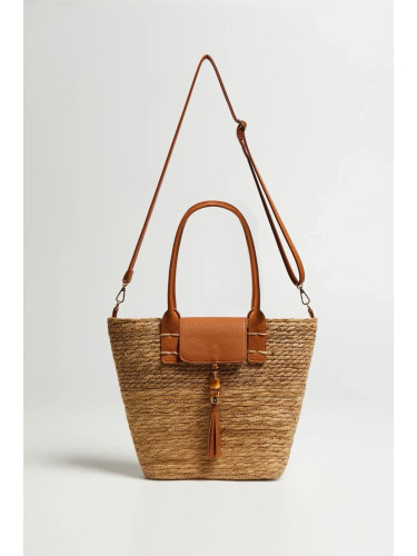 Marisse Beige Basket Bag