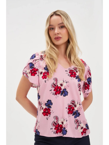 Marisse Women's Shirt L-Ko-4622 Pink