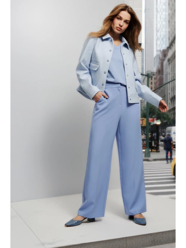 Marisse Women's Trousers L-Sp-4607 Blue