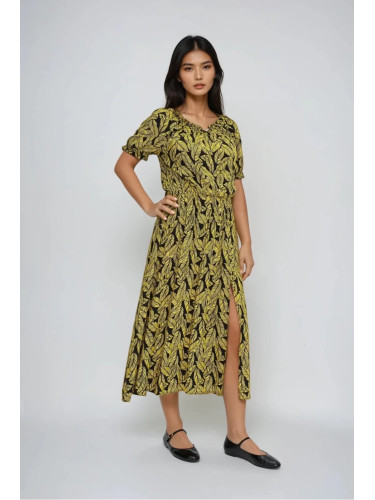 Marisse Yellow Viscose Dress