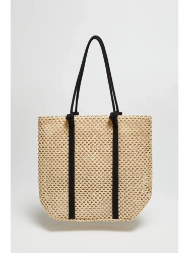 Marisse Beige Beach Bag
