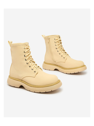 Resti Matte beige women's boots Kucillo