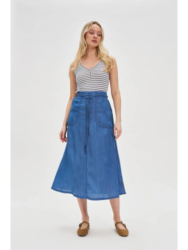 Marisse Women's Skirt L-Sc-4608 Blue