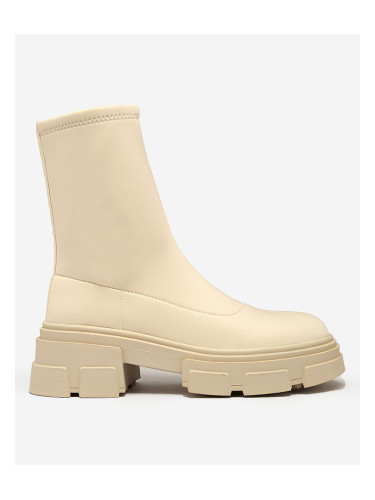 Resti Women's eco-suede boots in beige Classy Girl