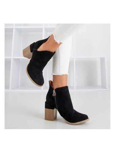 Resti Black women's stiletto boots with cutouts Cintura - Footwear