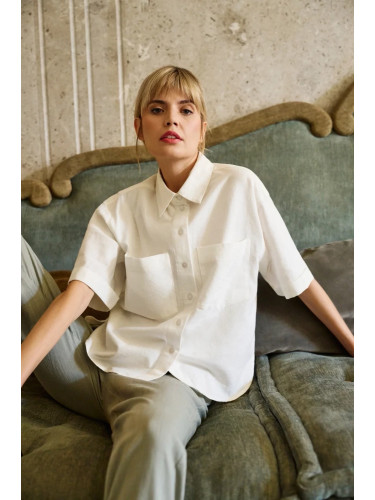 Marisse Oversized White Shirt