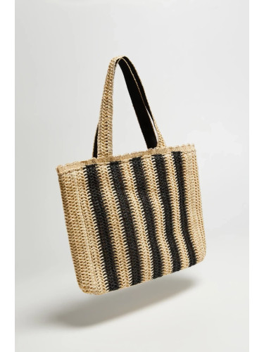 Marisse Large Striped Bag