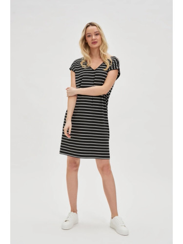 Marisse Black Striped Dress