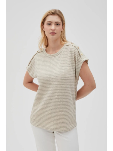 Marisse Women's T-Shirt L-Ts-4634 L.Beige