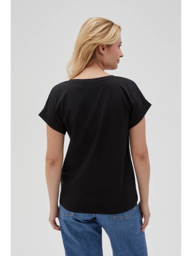 Marisse Women's T-Shirt L-Ts-4626 Black