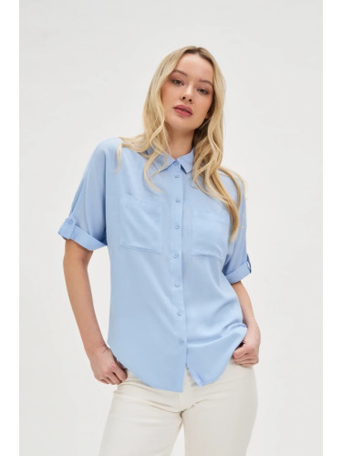 Marisse Women's Shirt L-Ko-4624 L.Blue