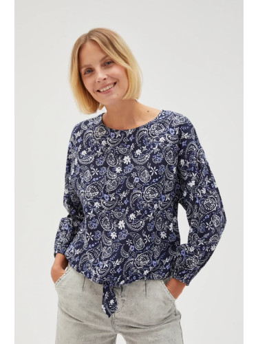 Marisse Women's Shirt L-Ko-4617 Navy