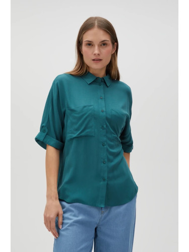 Marisse Women's Shirt L-Ko-4624 D.Green