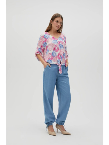 Marisse Women's Trousers L-Sp-4609 Blue