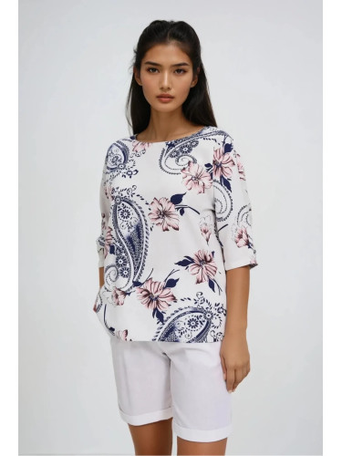 Marisse White Viscose Shirt