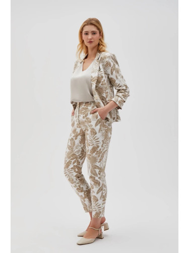 Marisse Women's Trousers L-Sp-4603 Off White