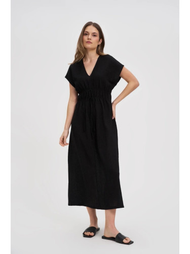 Marisse Black Midi Dress