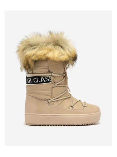 Resti Light brown slip-on boots a'la snow boots for women Gomllo