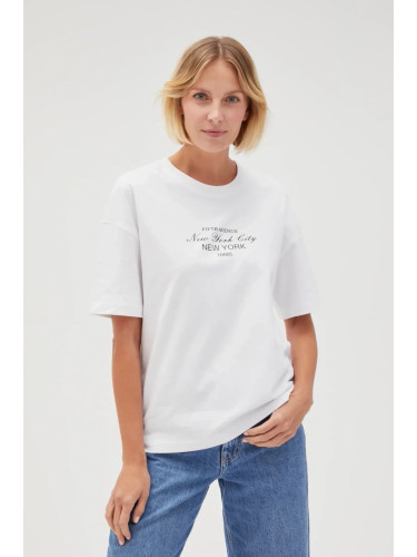 Marisse Women's T-Shirt L-Ts-4645 White
