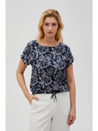 Marisse Women's Shirt L-Ko-4628 Navy