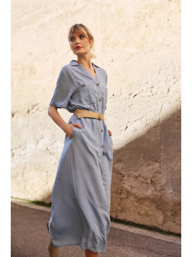 Marisse Women's Dress L-Su-4621 Blue