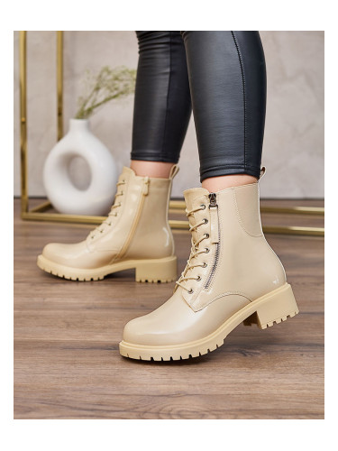 Resti Beige eco leather women's Seddaga bagger boots