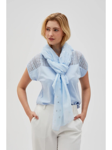 Marisse Women's Scarf L-Sz-4613 L.Blue