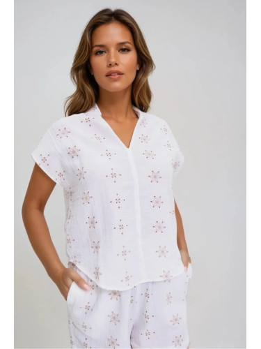 Marisse White Cotton Shirt